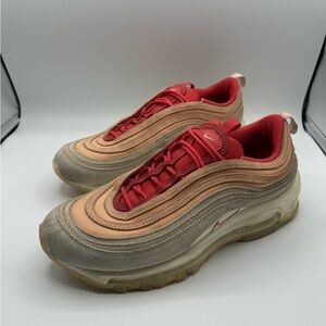 Nike Air Max 97 Sisterhood Women’s Size 9 Cream Red Orange | DM8943-700 Preowned